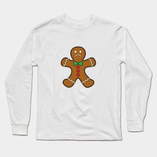 Sad Gingerbread Man Long Sleeve T-Shirt